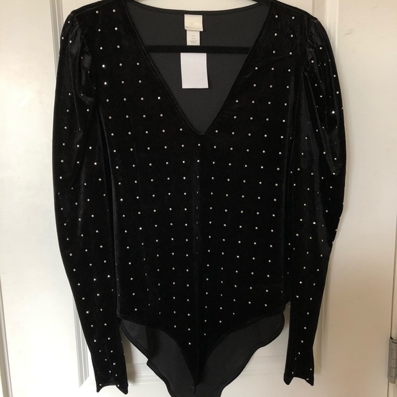 Black studded bodysuit - Picture 1 of 1